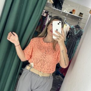 Jersey coral hilo manga corta