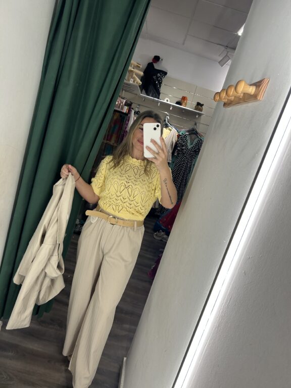 Pantalón vestir Beige