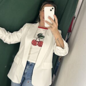 blaiser blanco manga remanga