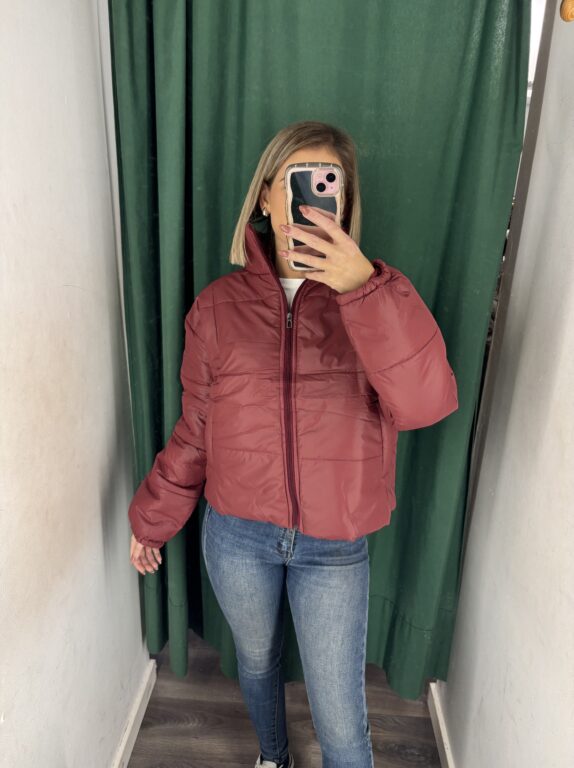 chaquetón burdeos