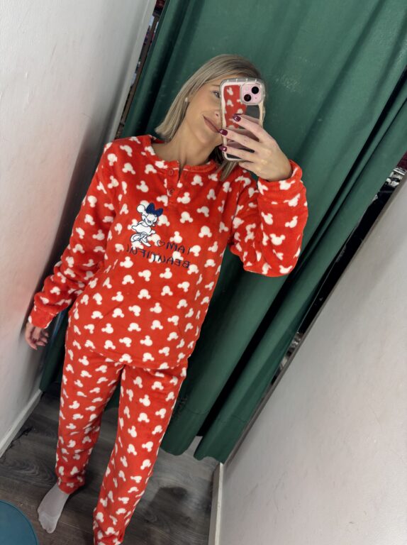 pijama minnie rojo