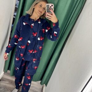 bata azul mickey con rojo