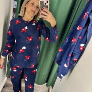 pijama mickey azul con rojo