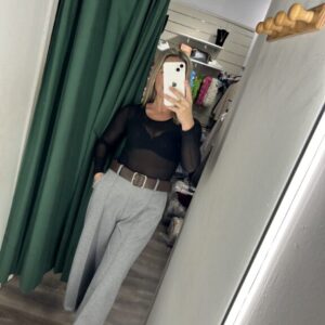 camiseta transparente negra