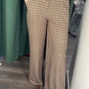 pantalon cuadritos marrones
