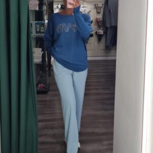 pantalon celeste promo 4,95