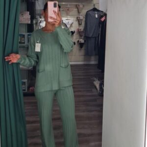 conjunto verde bolsillos