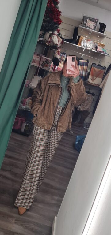 abrigo pelos topo con cremallera