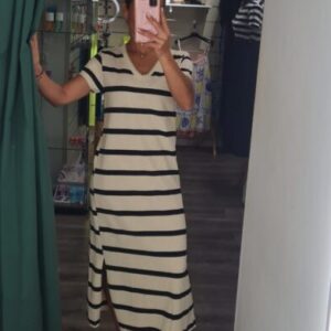 vestido raya negro