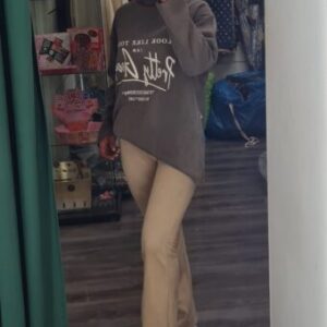 sudadera topo letras blancas