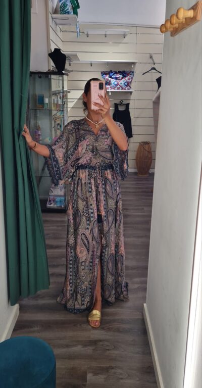vestido tono azules india